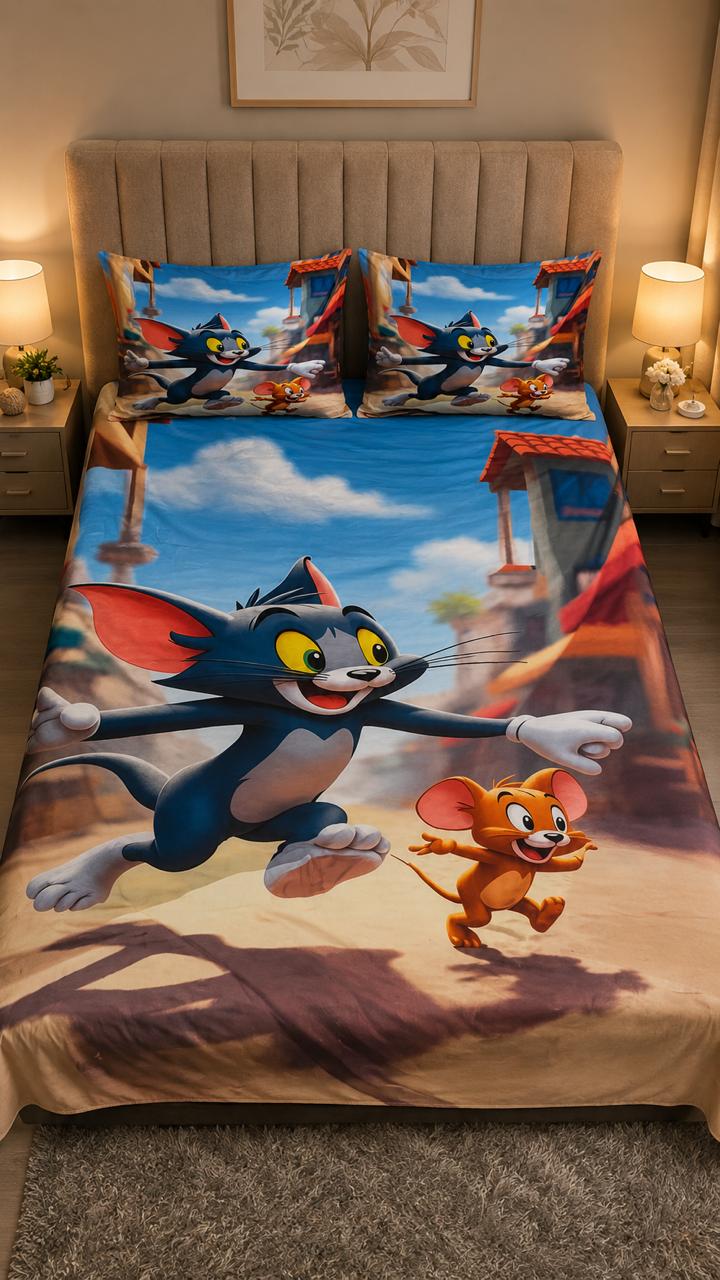 7D High Resolution Mickey Mouse Kids Bedsheet